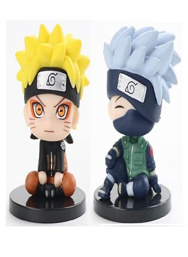 FUNFOB Anime Action Figures Set of 2 Toys Height-6.5cm Collectible for Anime Fans | Na-ruu Orange Eye 6.5 - Image 1